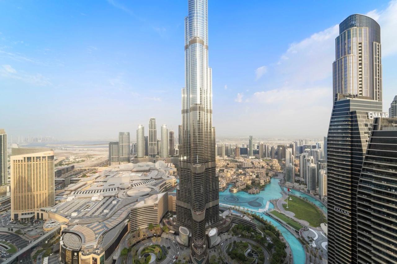 First Class 3Br With Full Burj Khalifa And Fountain View 迪拜 外观 照片