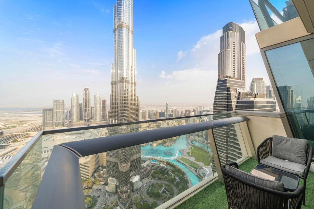 First Class 3Br With Full Burj Khalifa And Fountain View 迪拜 外观 照片