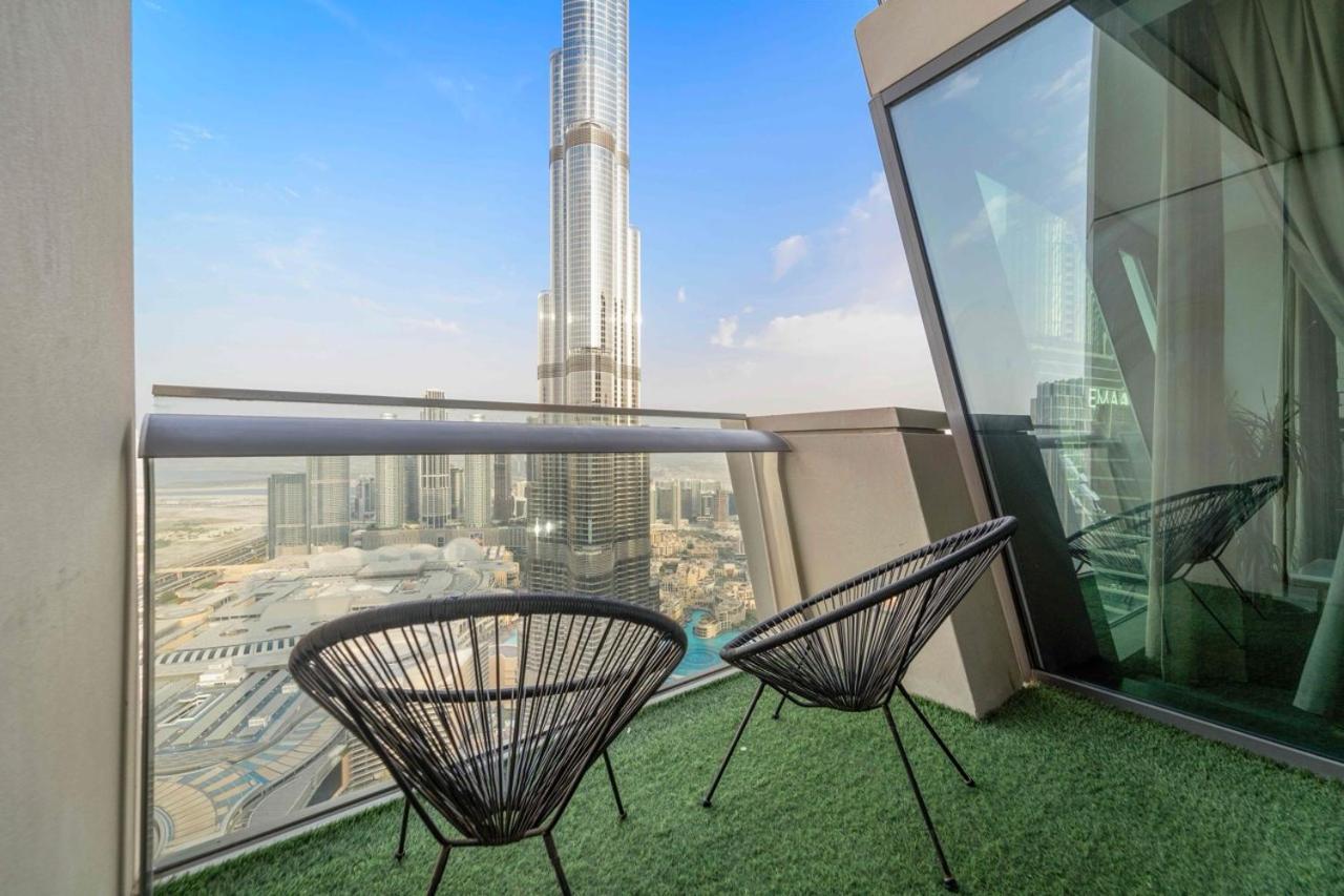 First Class 3Br With Full Burj Khalifa And Fountain View 迪拜 外观 照片