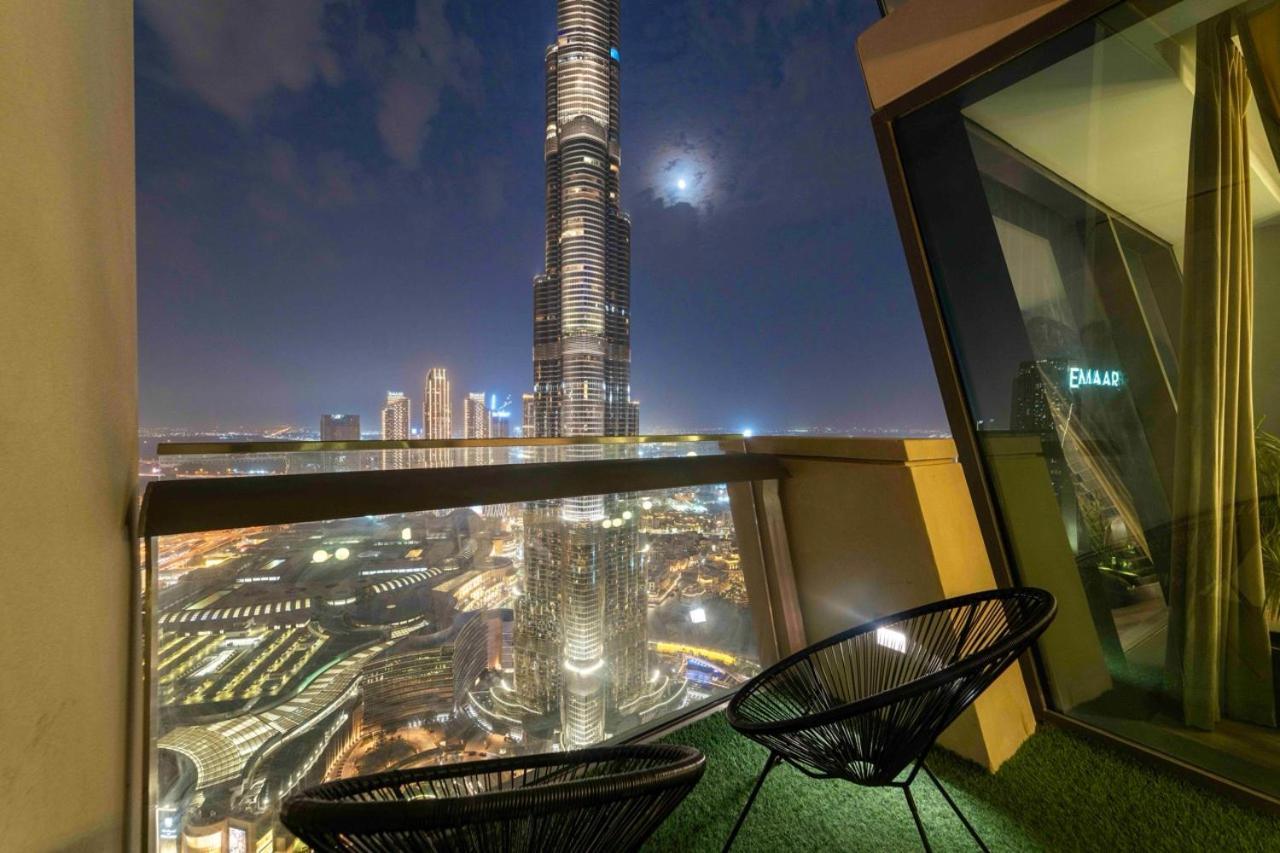 First Class 3Br With Full Burj Khalifa And Fountain View 迪拜 外观 照片