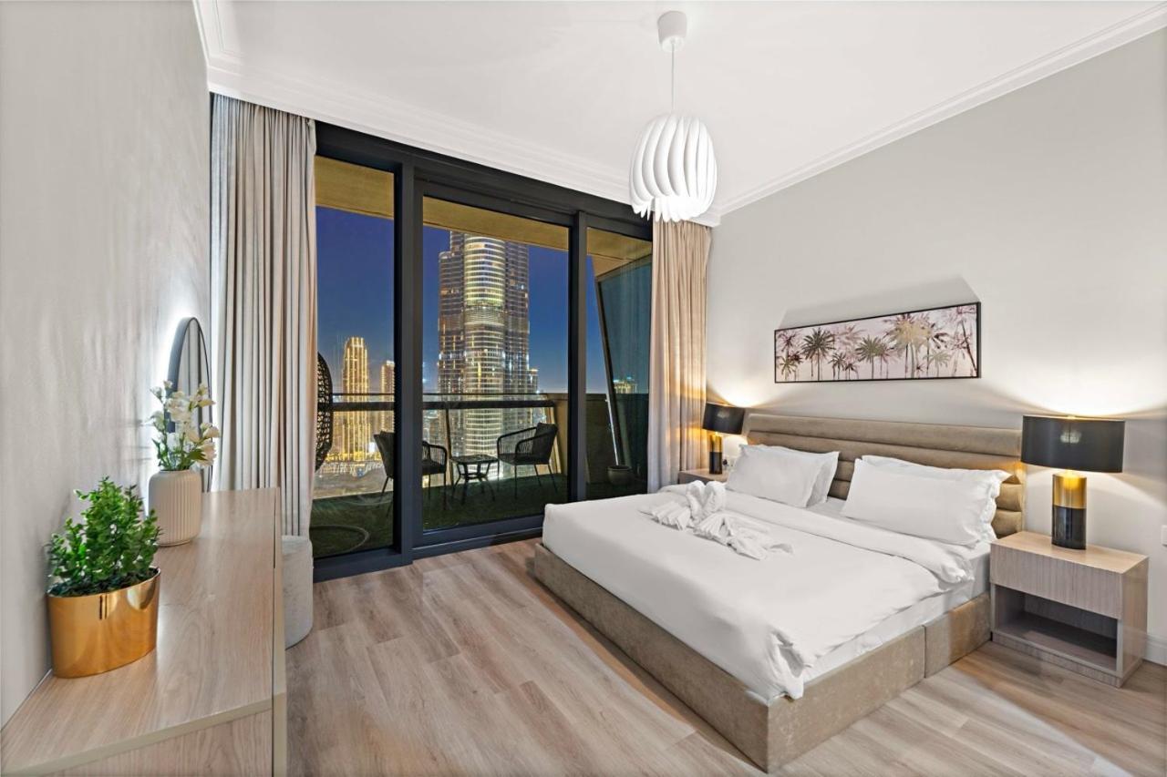 First Class 3Br With Full Burj Khalifa And Fountain View 迪拜 外观 照片
